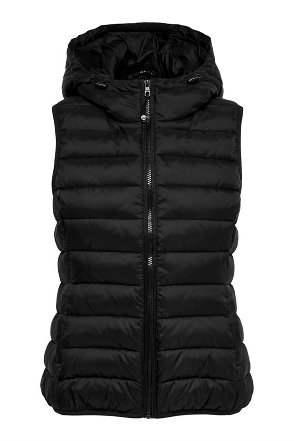 ONLY ONLNEWTAHOE HOOD WAISTCOAT OTW NOOS 15205760 SİYAH
