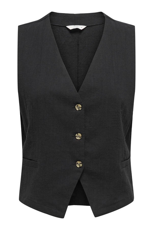 Only ONLTIZANA Kadın Yelek Pamuklu Kolsuz Rahat Günlük Şık 