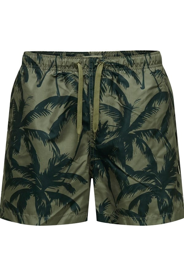 Only & Sons ONSPRINT Erkek Deniz Şortu Desenli Rahat Yazlık Regular Fit 