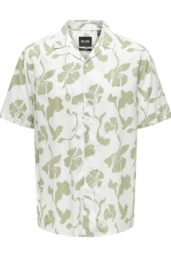 ONSDASH LIFE SS RESORT AOP SHIRT NOOS YEŞİL