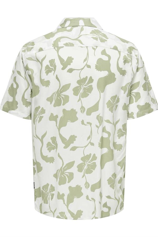 ONSDASH LIFE SS RESORT AOP SHIRT NOOS YEŞİL