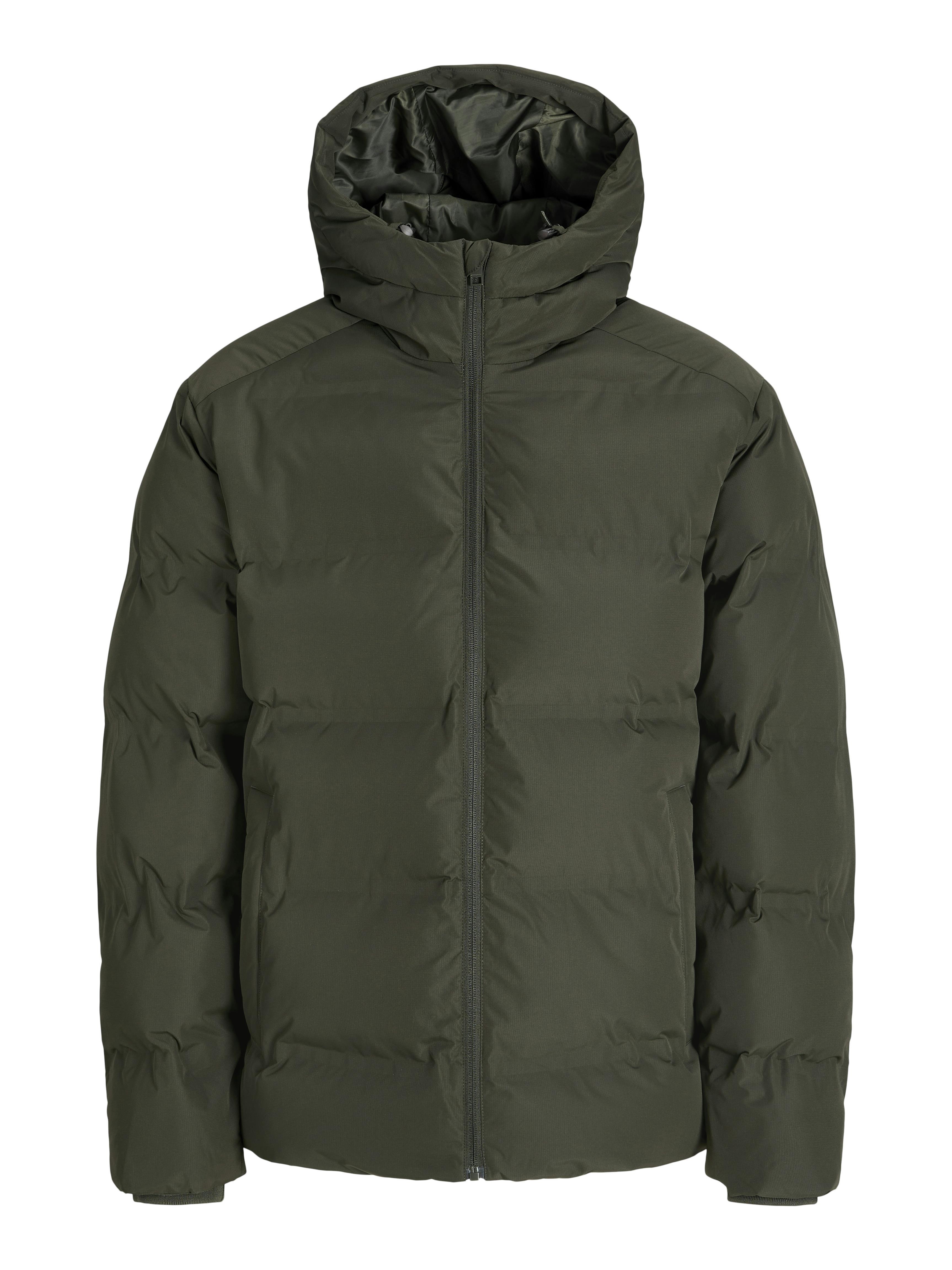 Erkek Jack & Jones JJESOHO Kapüşonlu Puffer Mont – Siyah, Yüksek Kalite, Fermuarlı, Uzun Kollu, Kışlık Şişme Mont 