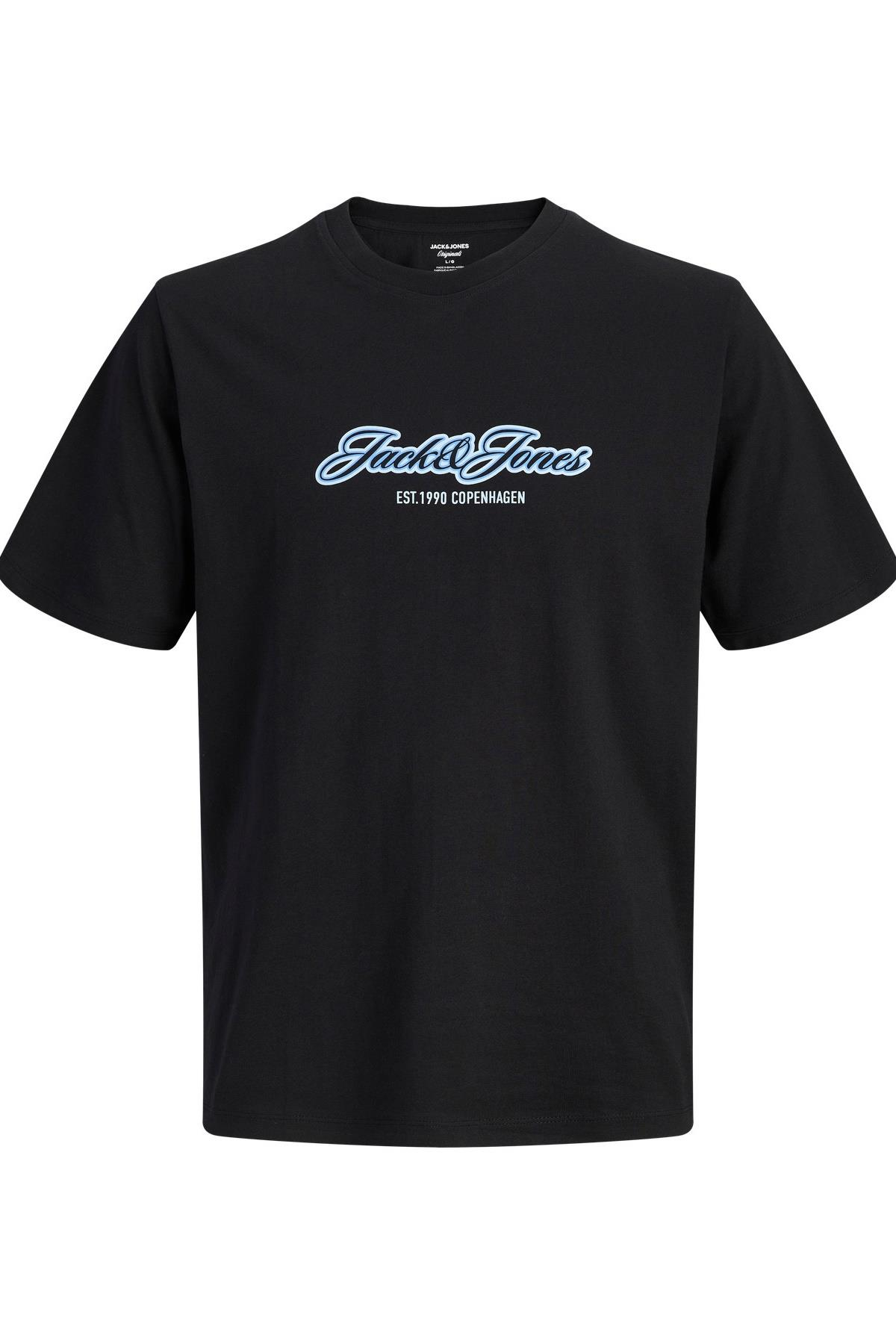 JACK & JONES Erkek JORCATSKILLS BALLON TEE SS CN FST Balon Kesim Tişört 