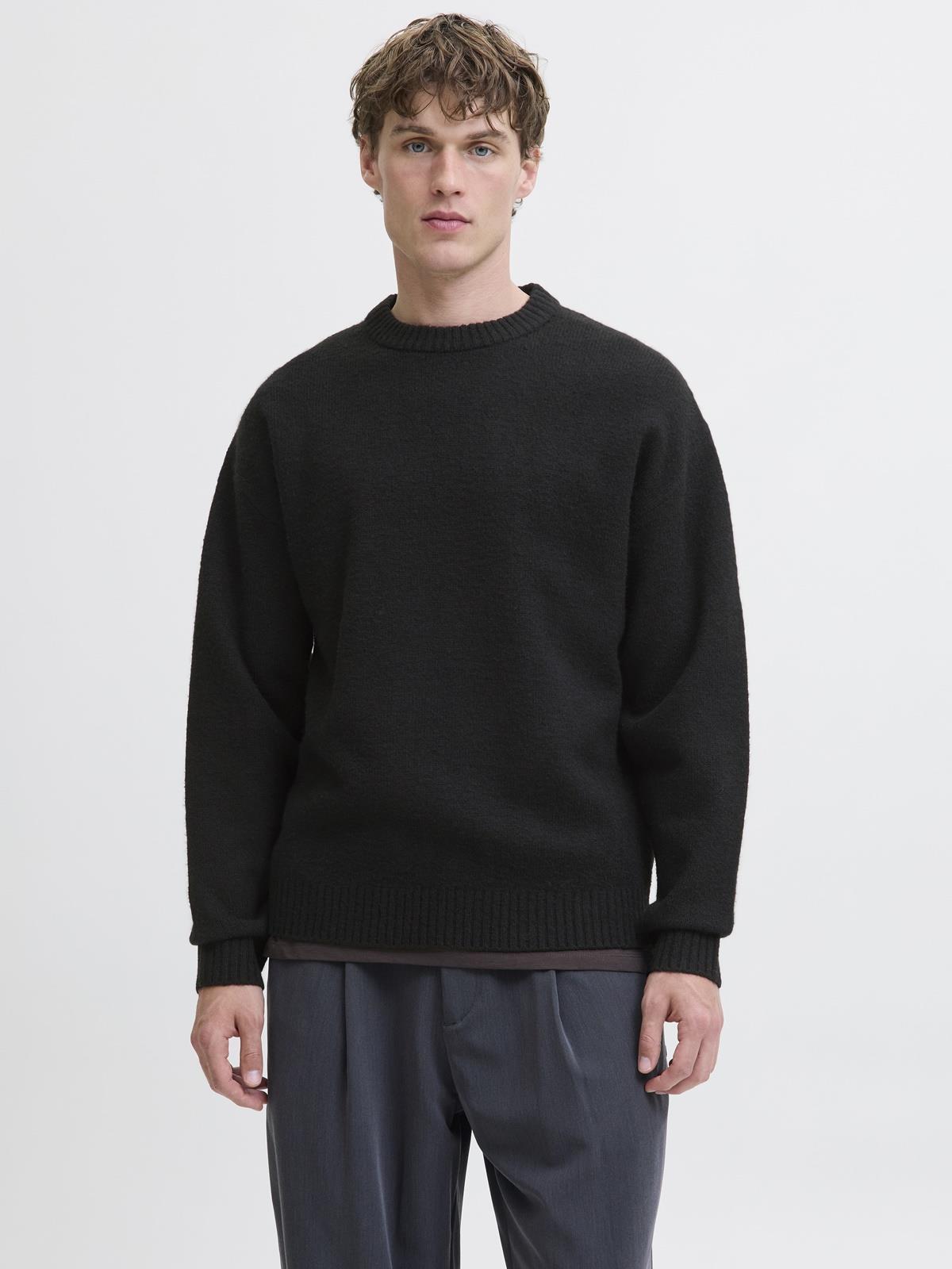 Jack & Jones JJESOHO OLLIE Knit | Basic Erkek Crew Neck Kazak Modelleri 