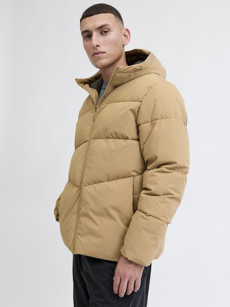 Jack & Jones JJGLOBAL Puffer Jacket | Kapüşonlu Kışlık Erkek Mont 