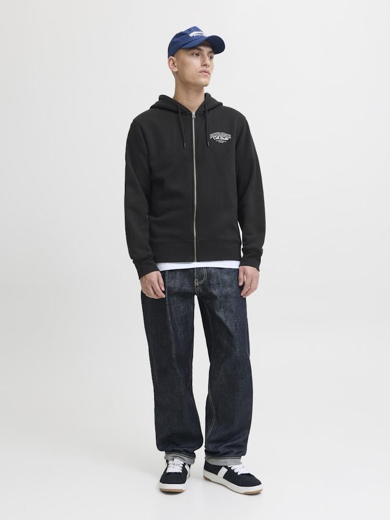 Jack & Jones JJMAKOTO Sweat Zip Hood Erkek Kapüşonlu Sweatshirt - Rahat ve Şık 