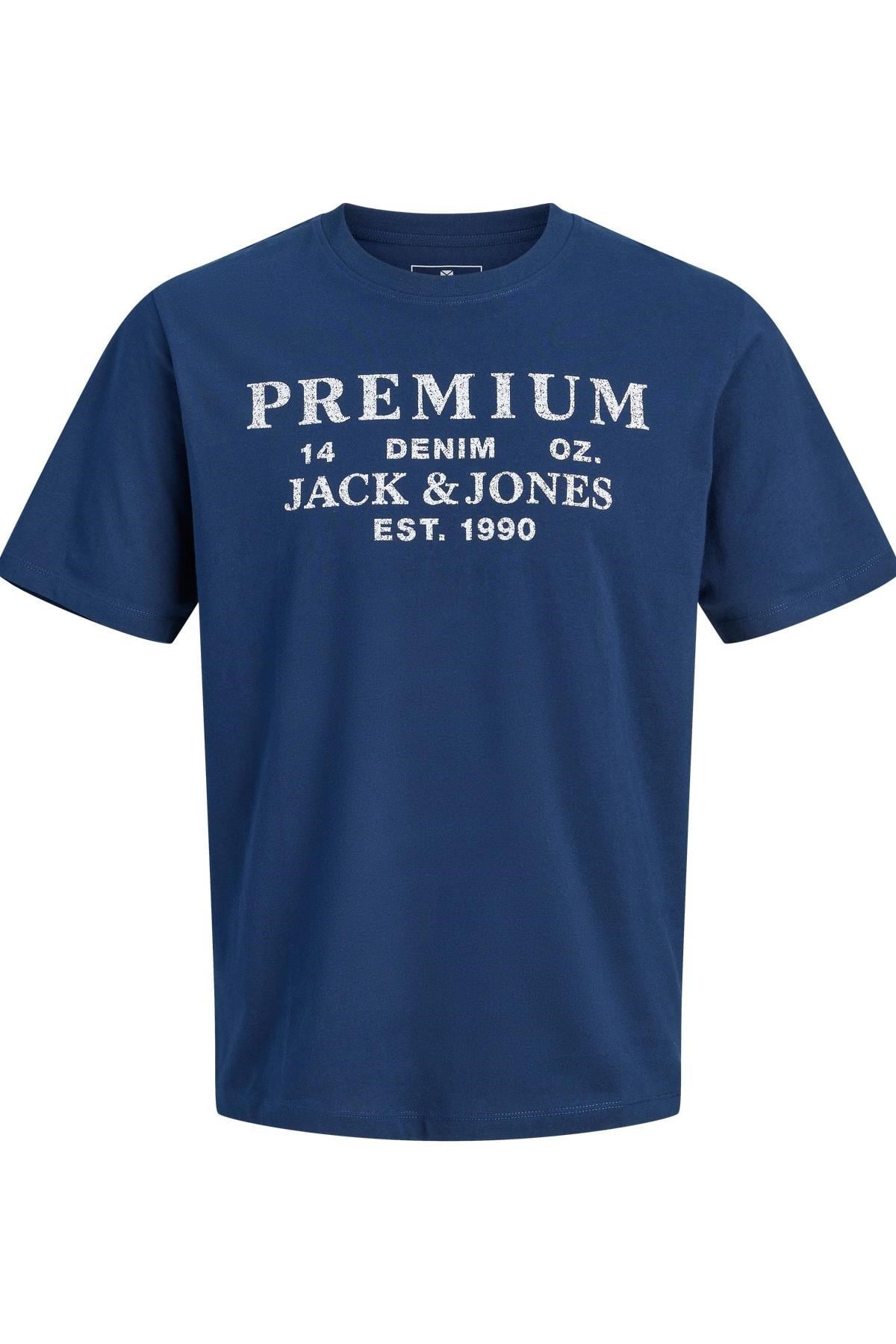 Jack & Jones JPRBLUCALVIN SS Tee Erkek Kısa Kollu Basic T-Shirt Pamuklu 