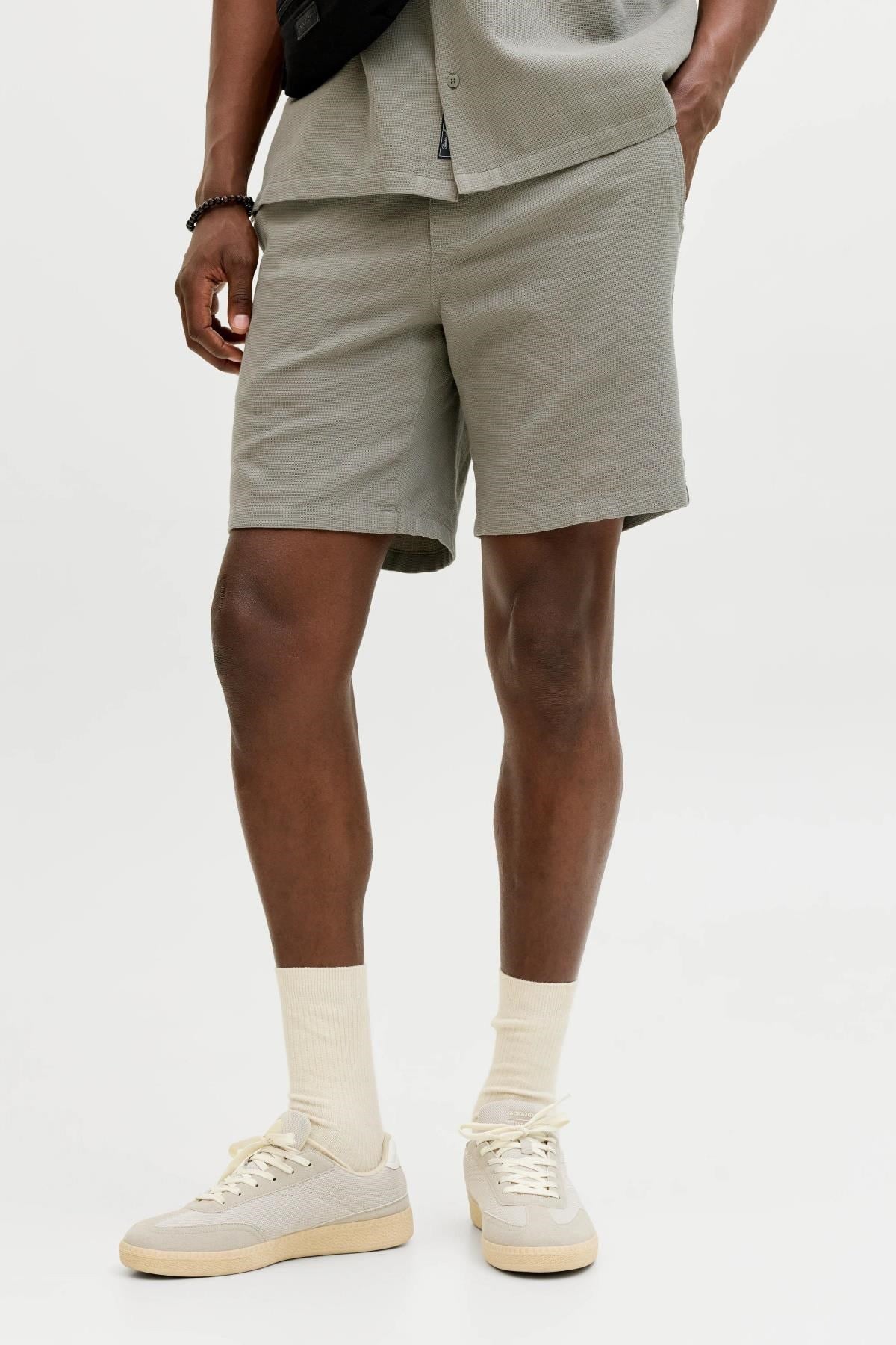 Jack & Jones JPSTJAIDEN Waffle Dokulu Erkek Şort 