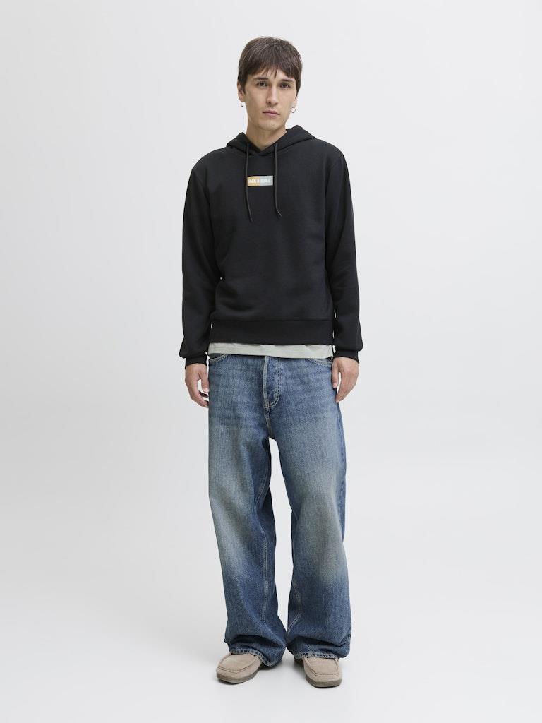 Jack & Jones Pan Erkek Hoodie – Kapüşonlu Sweatshirt – Rahat Fit Uzun Kollu 