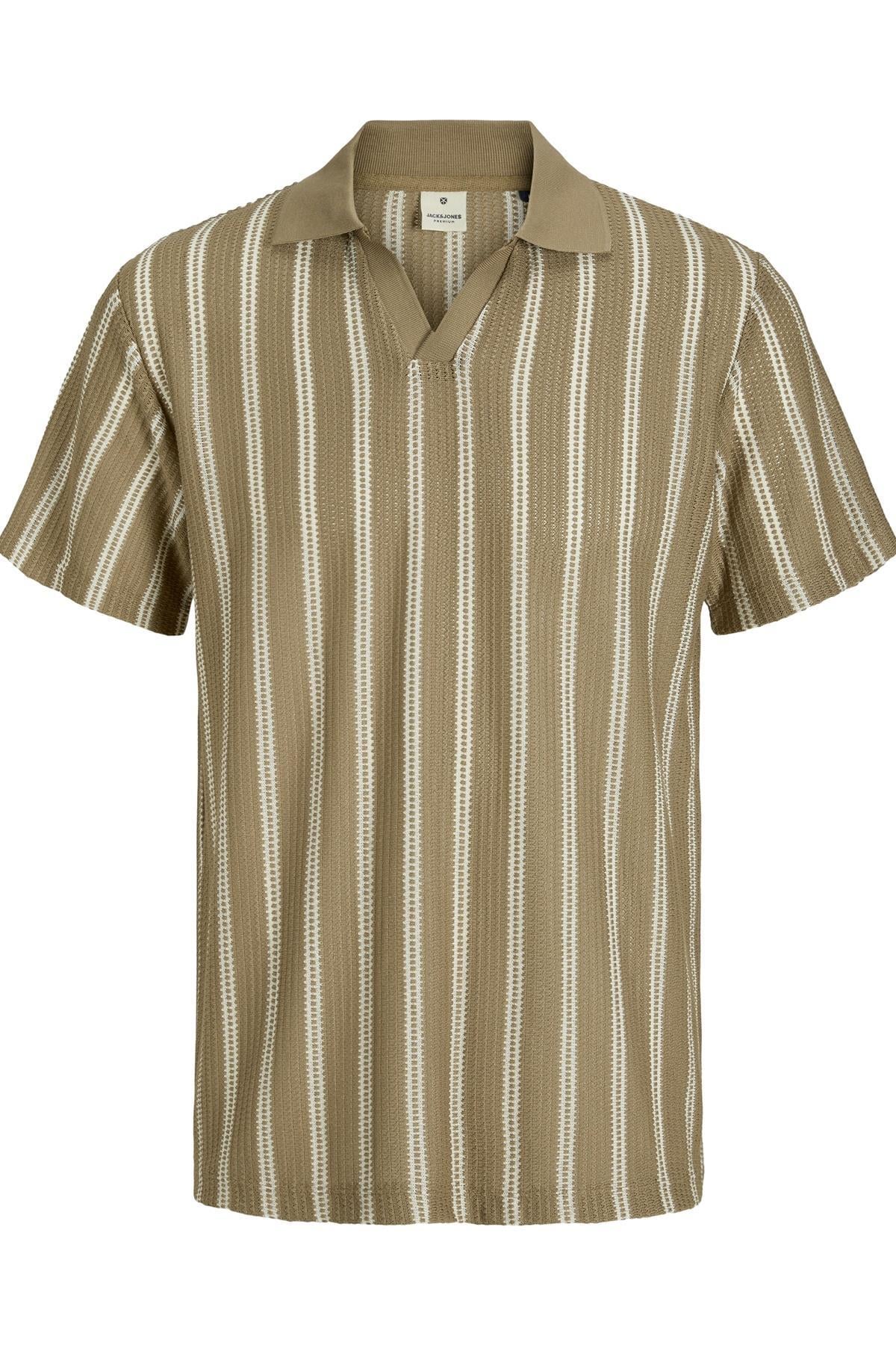 Jack & Jones Premium JPRBLUHARRY Polo Yaka Tişört – Kısa Kollu ve Nefes Alabilir Kumaş 