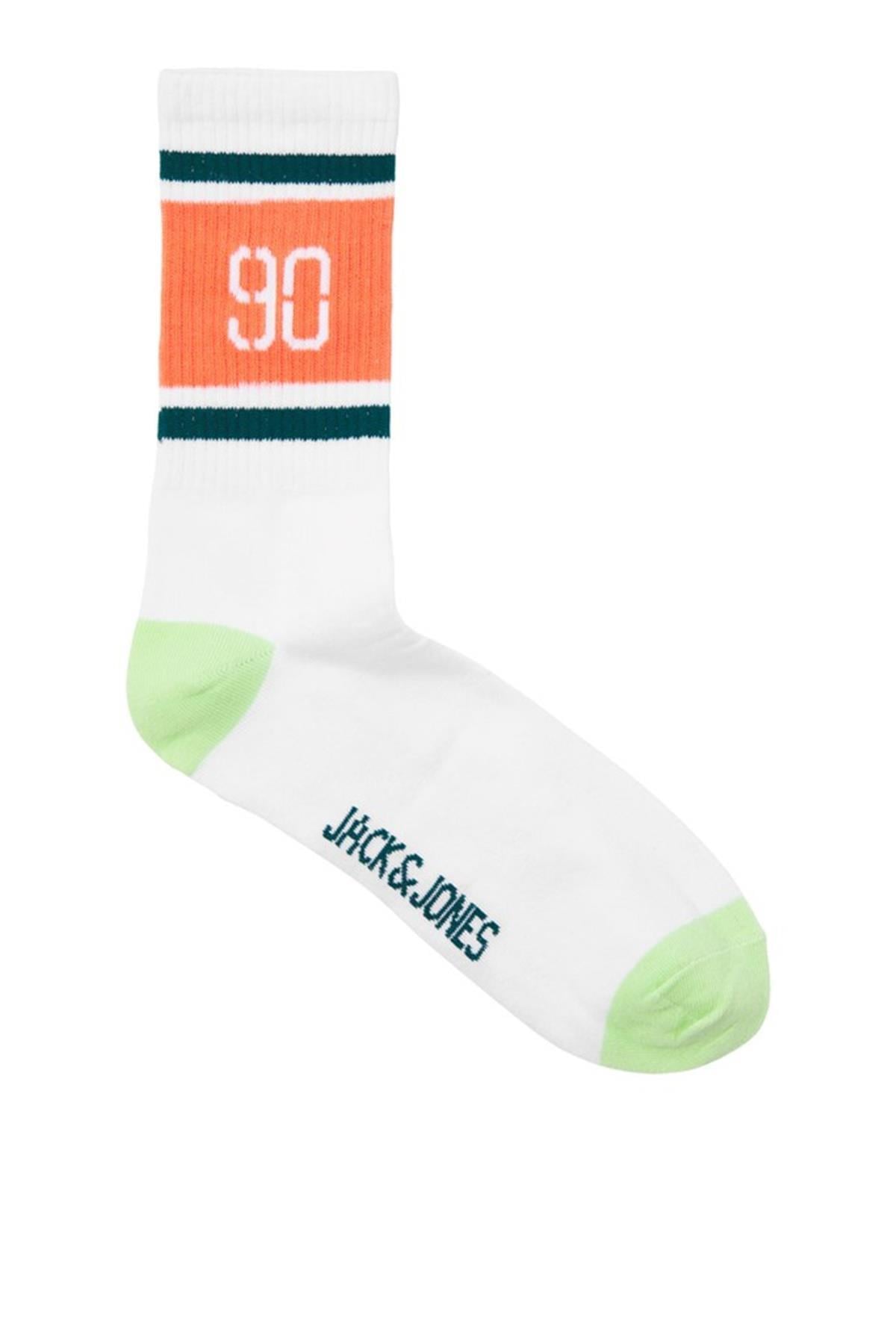JACK&JONES JACRETRO LOGO TENNIS SOCK12250746 TURUNCU