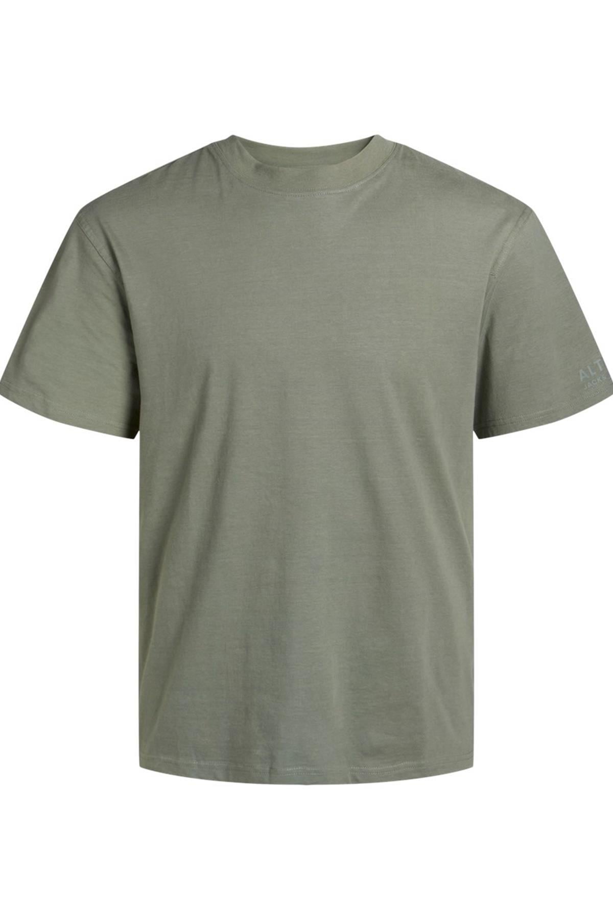 JACK&JONES JCOALTITUDE TEE SS CREW NECK 12252639 YEŞİL