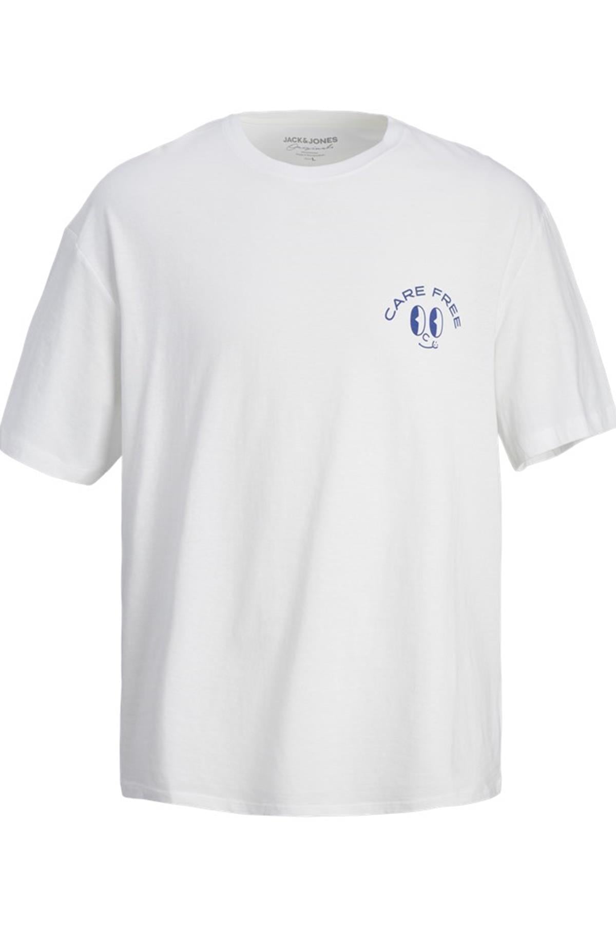 JACK&JONES JORFRUTTI TEE SS CREW NECK TG 12256926 BEYAZ