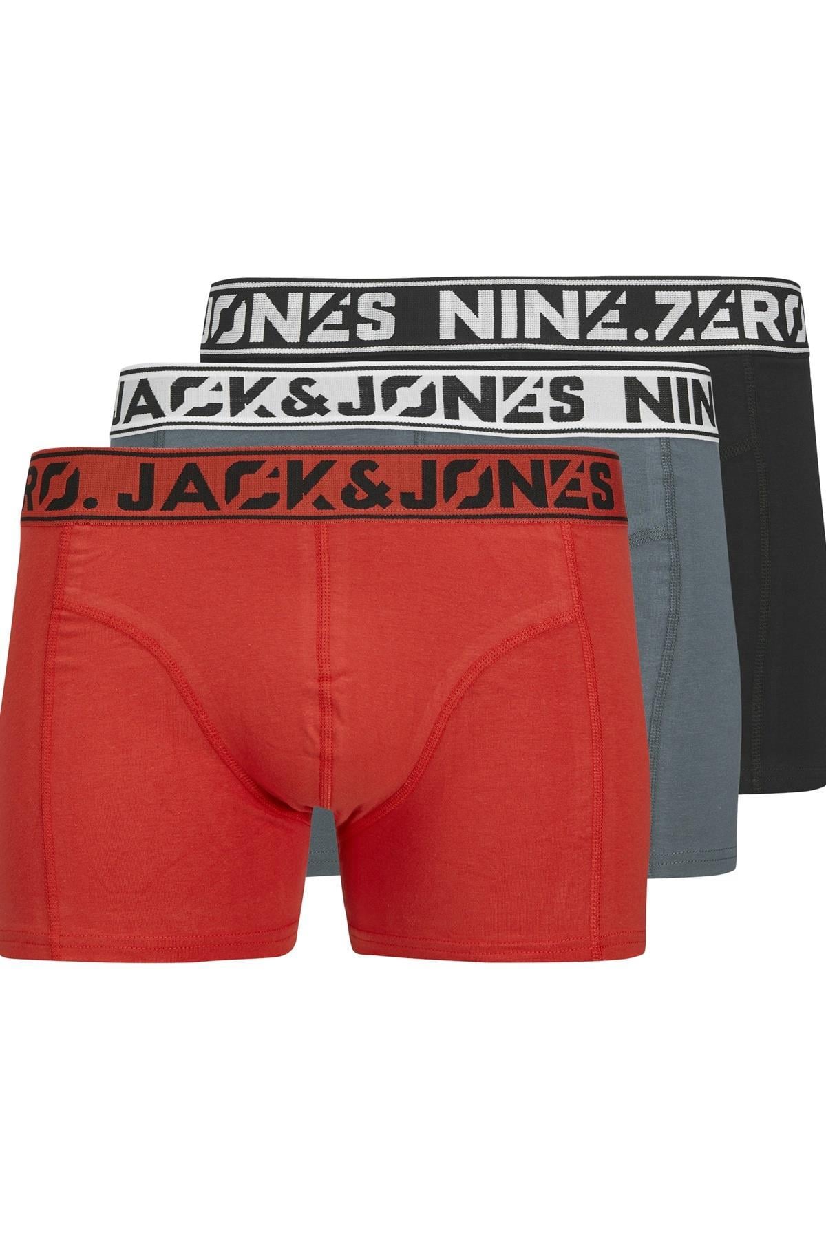 JACNINE.ZERO SOLID TRUNKS 3 PACK ANTRASİT
