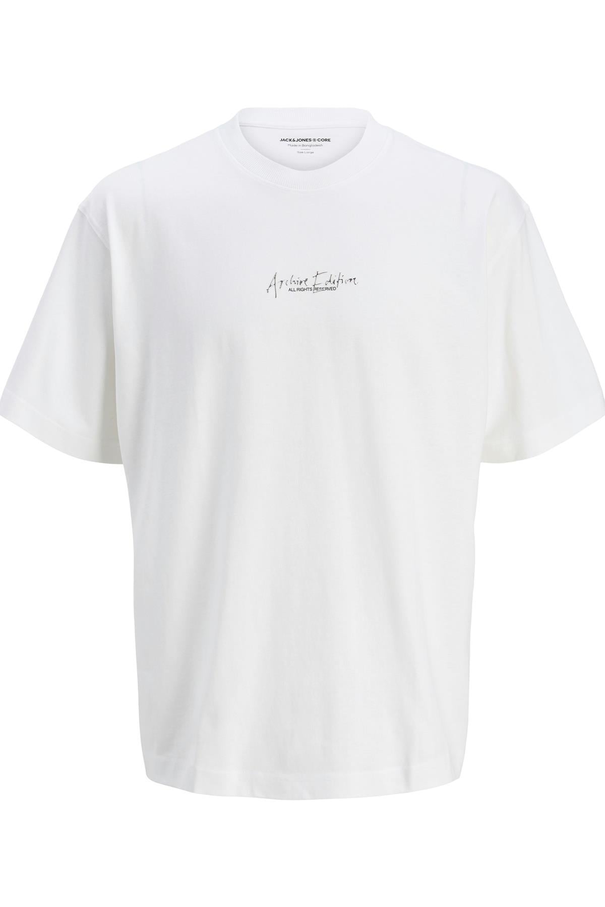 JCOCHROME SILVER PRINT TEE SS CREW NECK P.BEYAZ