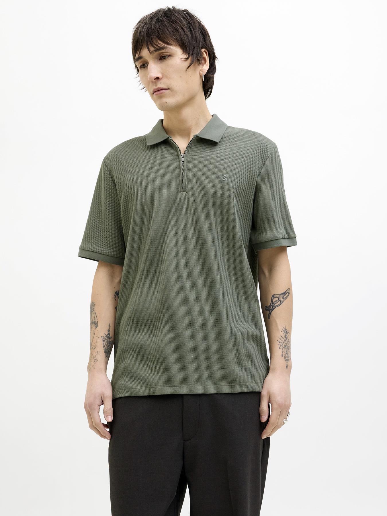 JJEAUSTIN ZIP POLO SS NOOS 