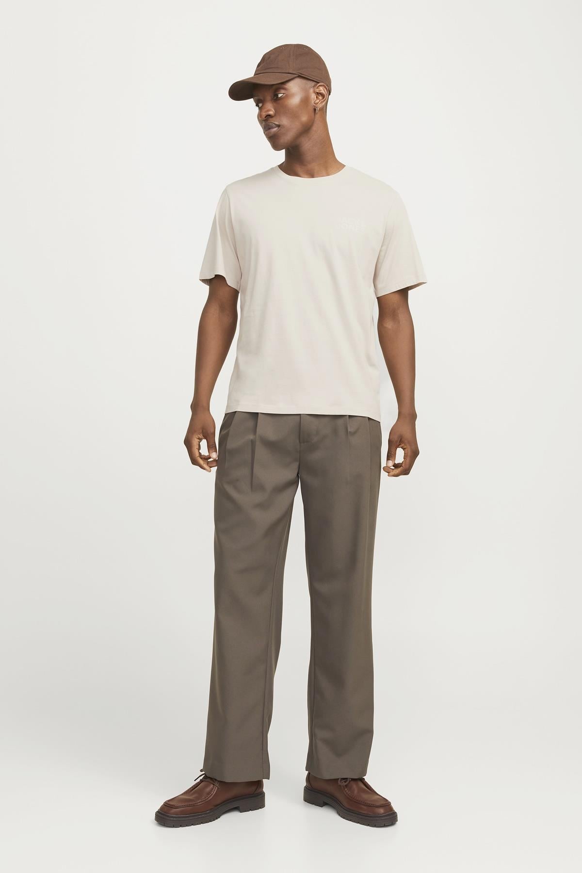 JJECORP LOGO TEE SS O-NECK NOOS KREM