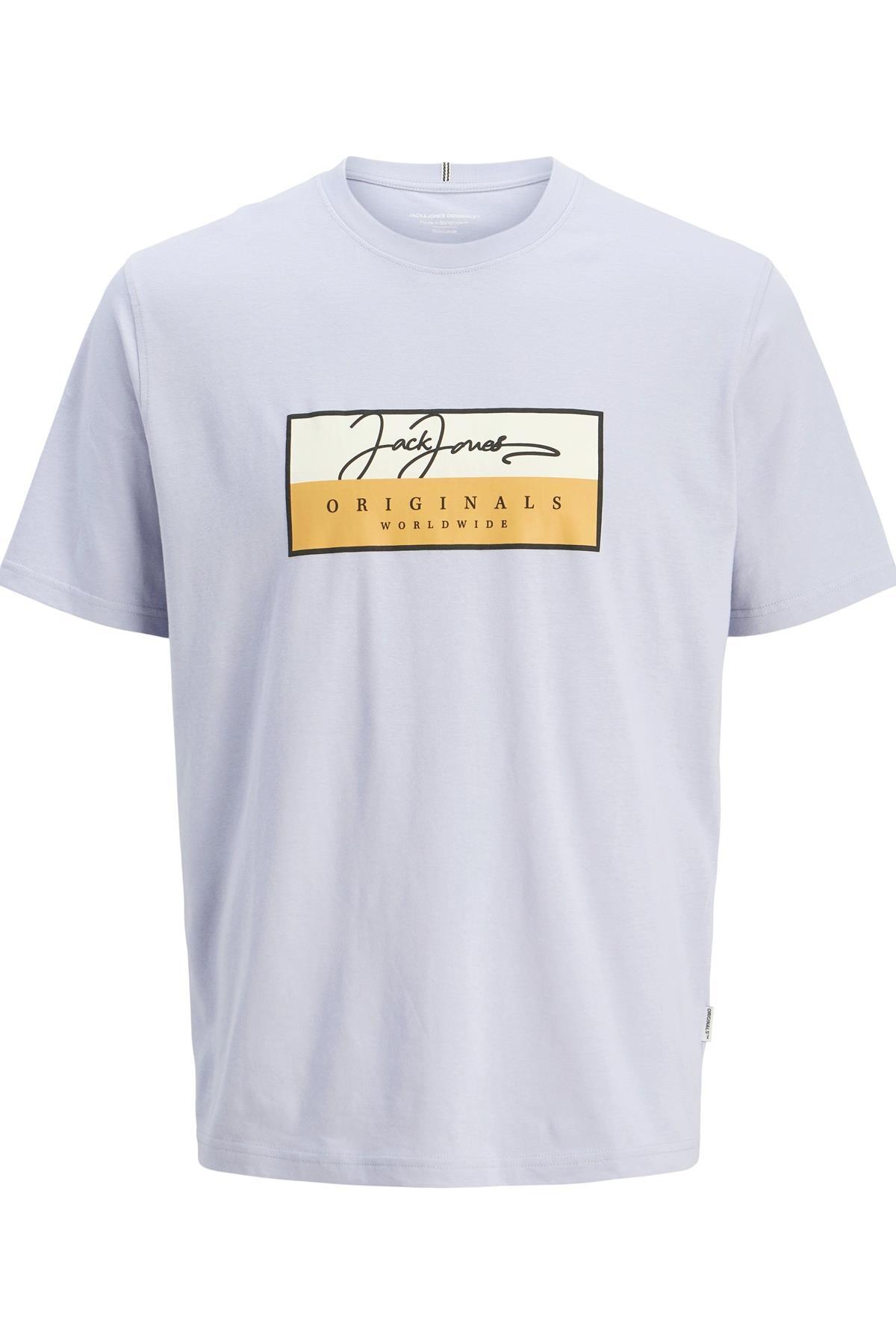 JORFREDERIKSBERG BOX SCRIPT TEE SS CN LN AÇIK MAVİ