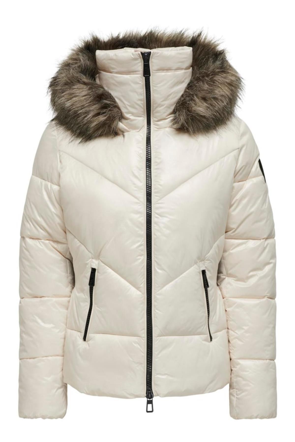 ONLFEVER SHORT PUFFER LIFE CC OTW BEYAZ15322003