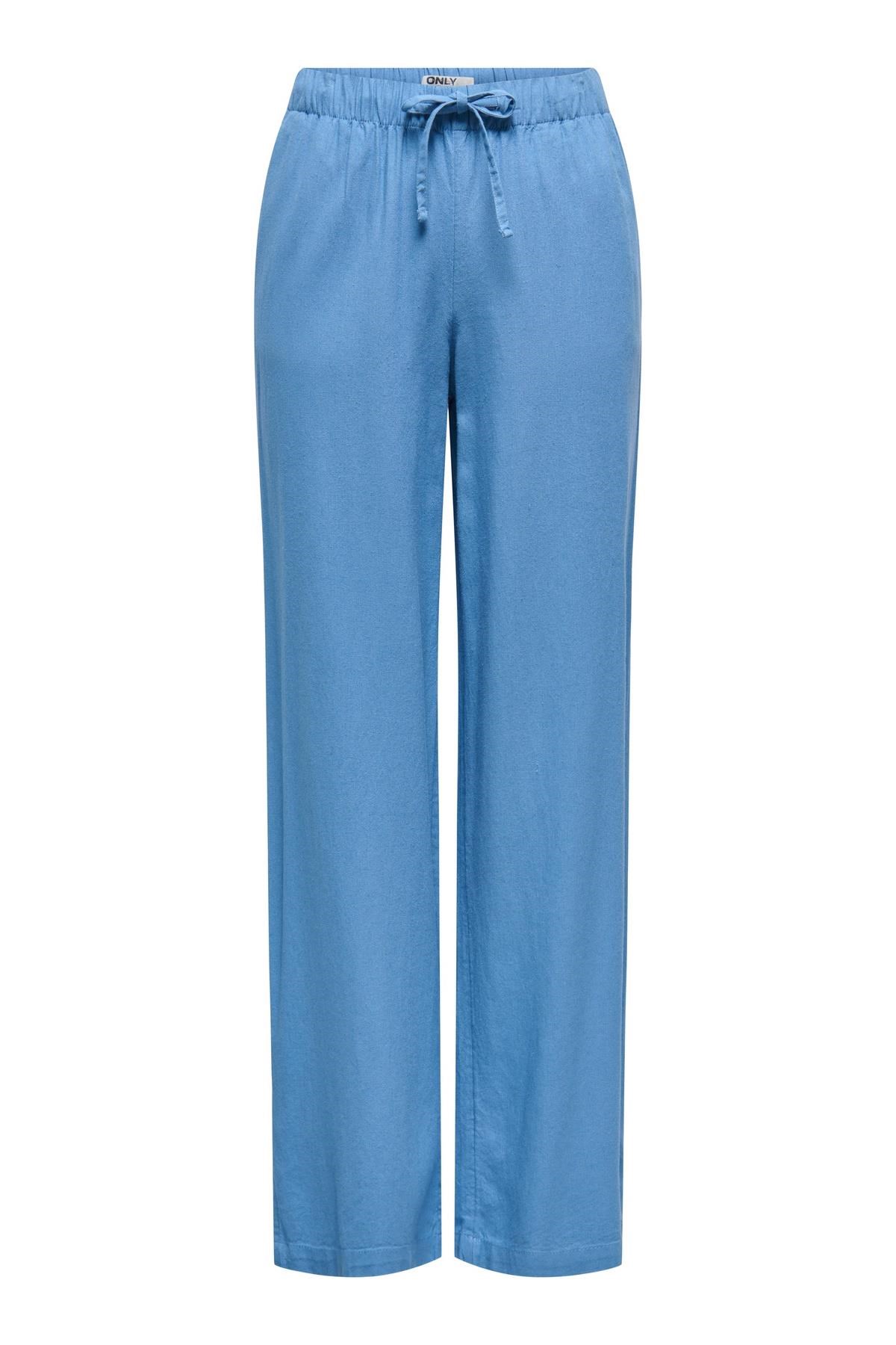ONLGOA MW LINEN BL PULL-UP PANT CC PNT 