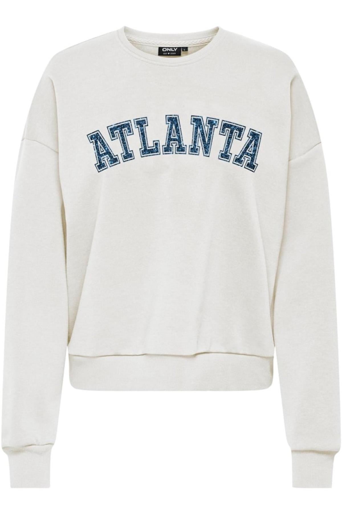 ONLJOLANA L/S GLITTER O-NECK SWT BEYAZ15304729