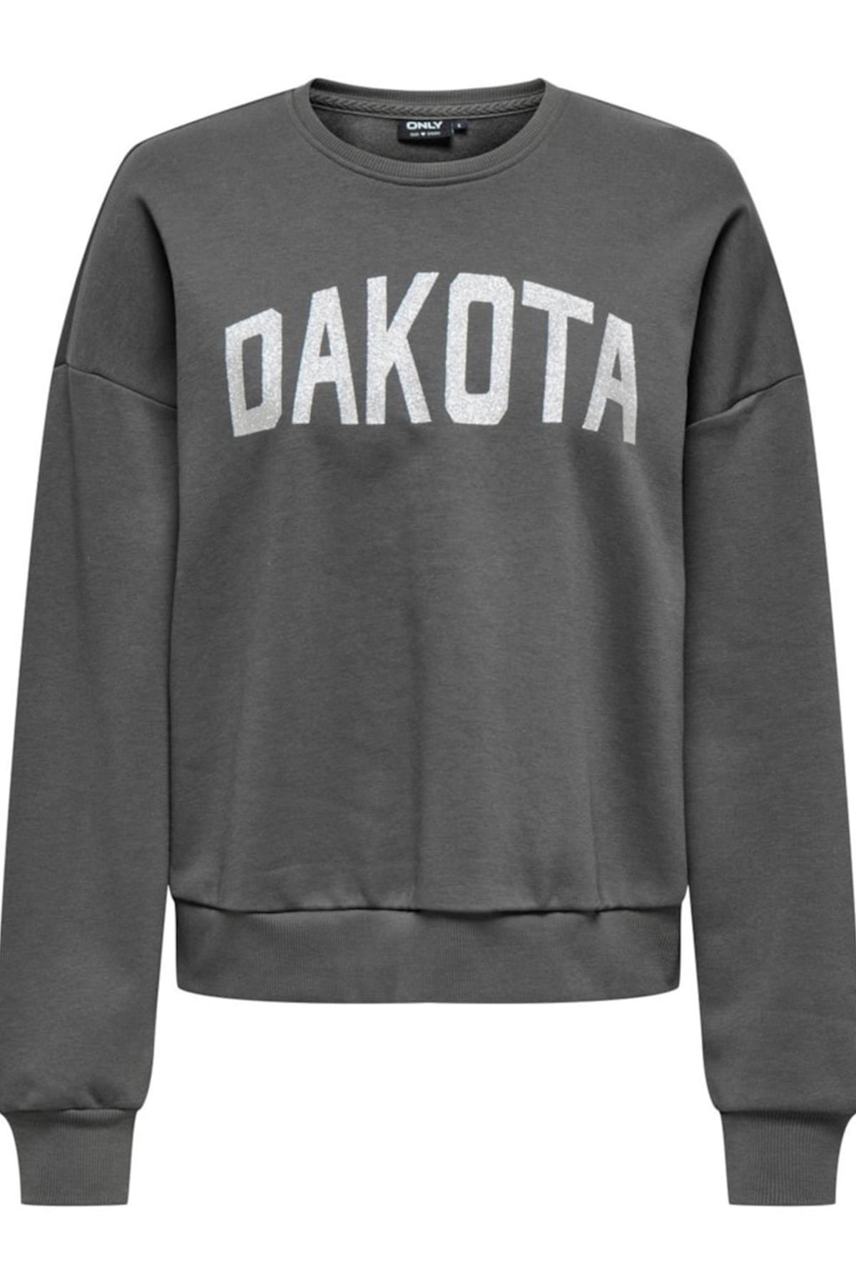 ONLJOLANA L/S GLITTER O-NECK SWT GRİ 15304729