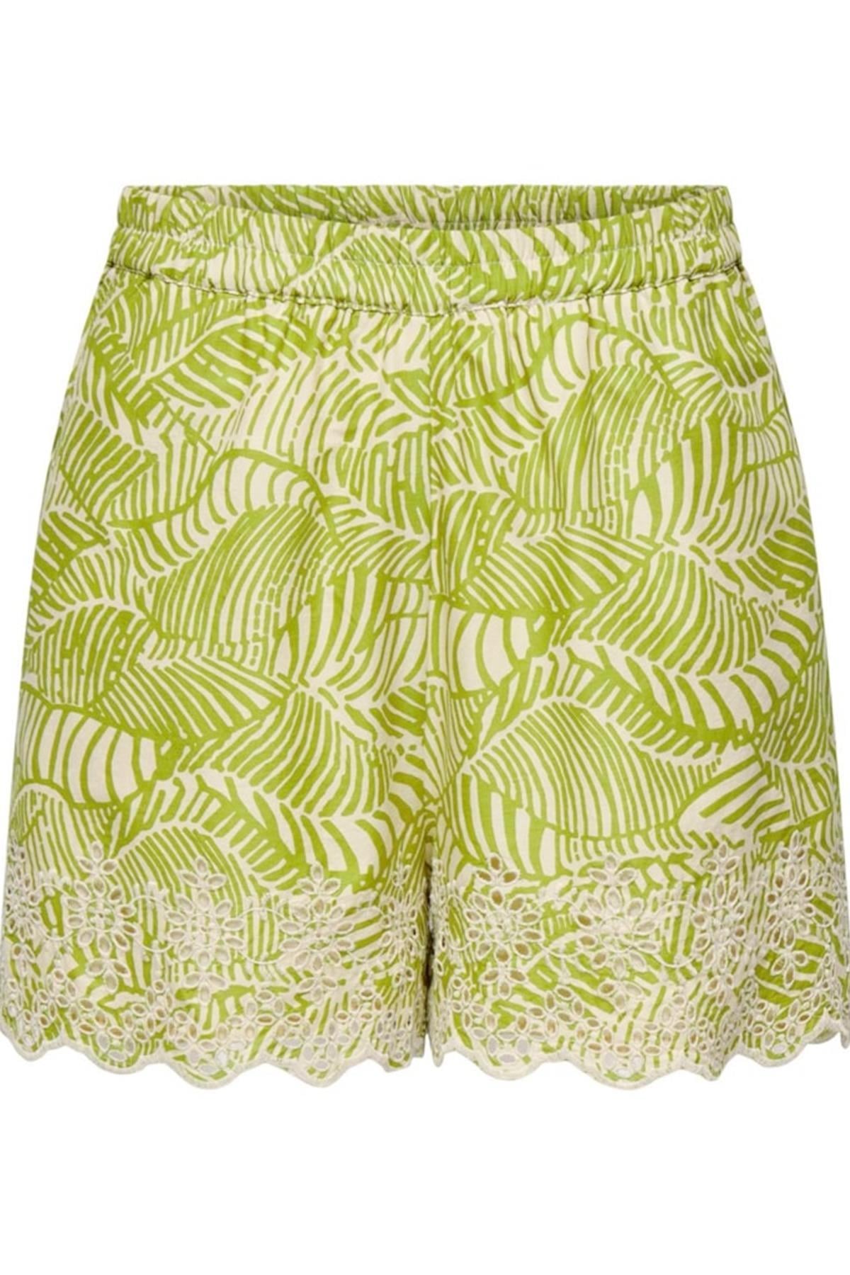 ONLLOU LIFE EMB LOOSE SHORTS WVN AÇIK YEŞİL