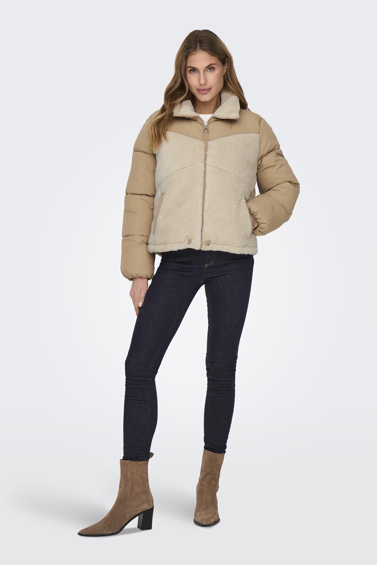 ONLSIENA TEDDY MIX PUFFER CC OTW TAŞ 15322083