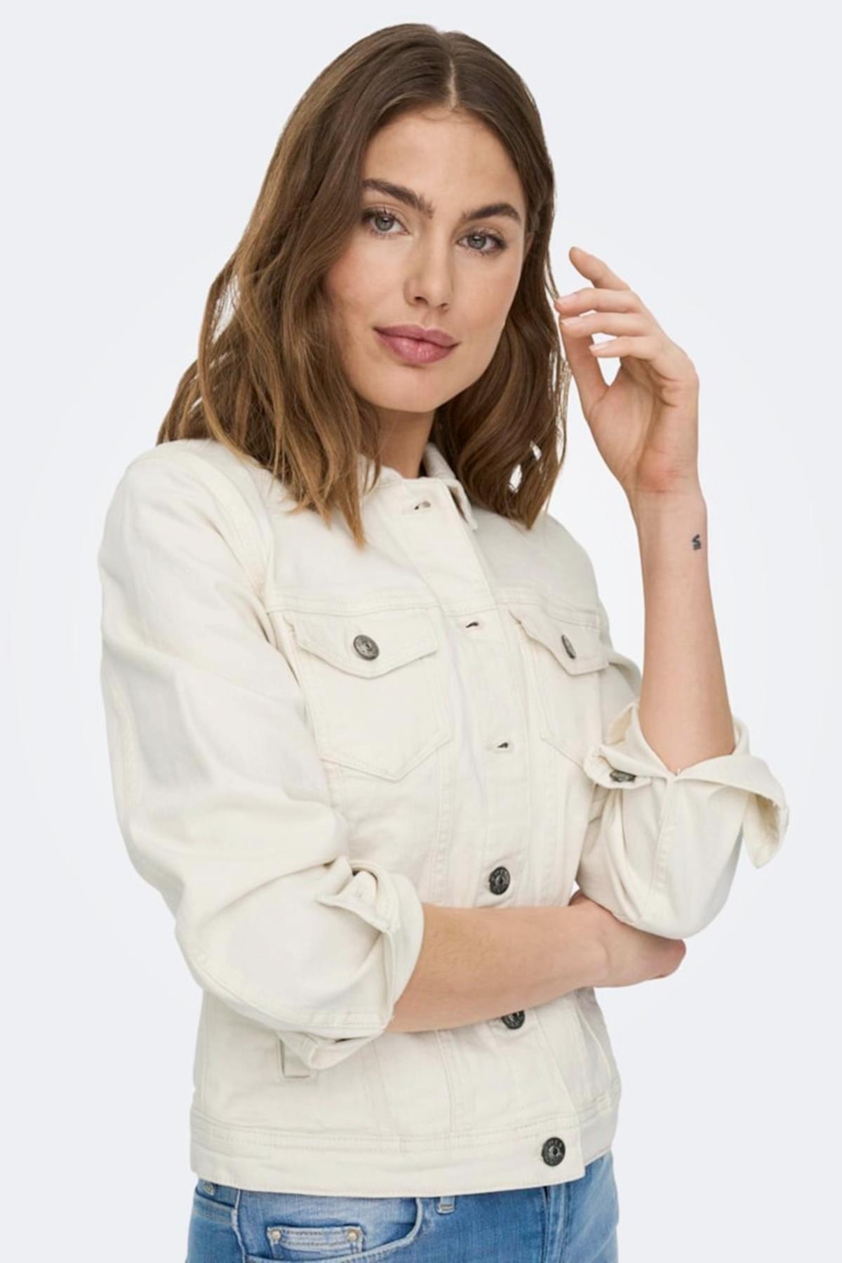ONLTIA DNM JACKET COL PIM EKRU