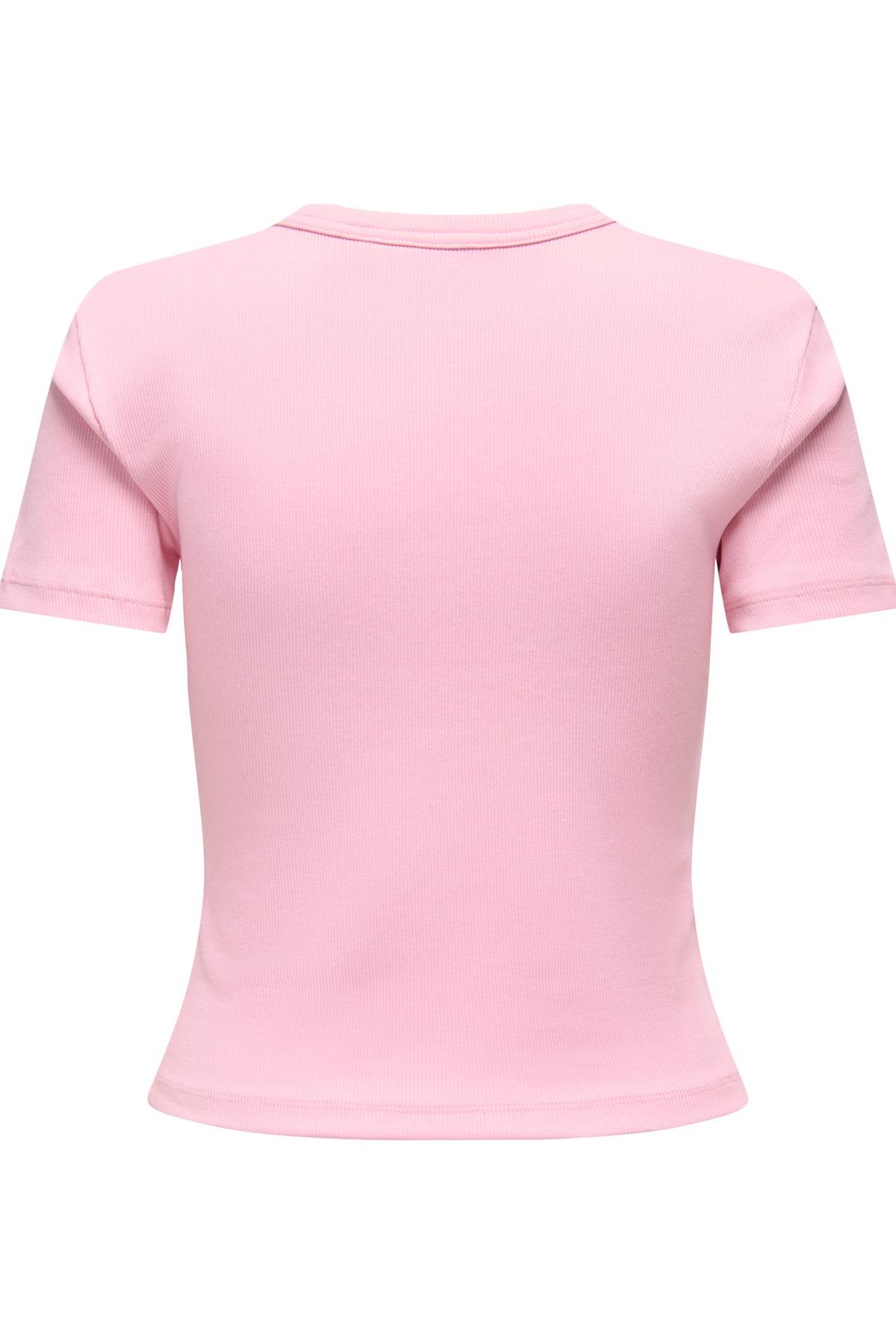 Only Kadın Bisiklet Yaka Basic Tişört - Val Life 