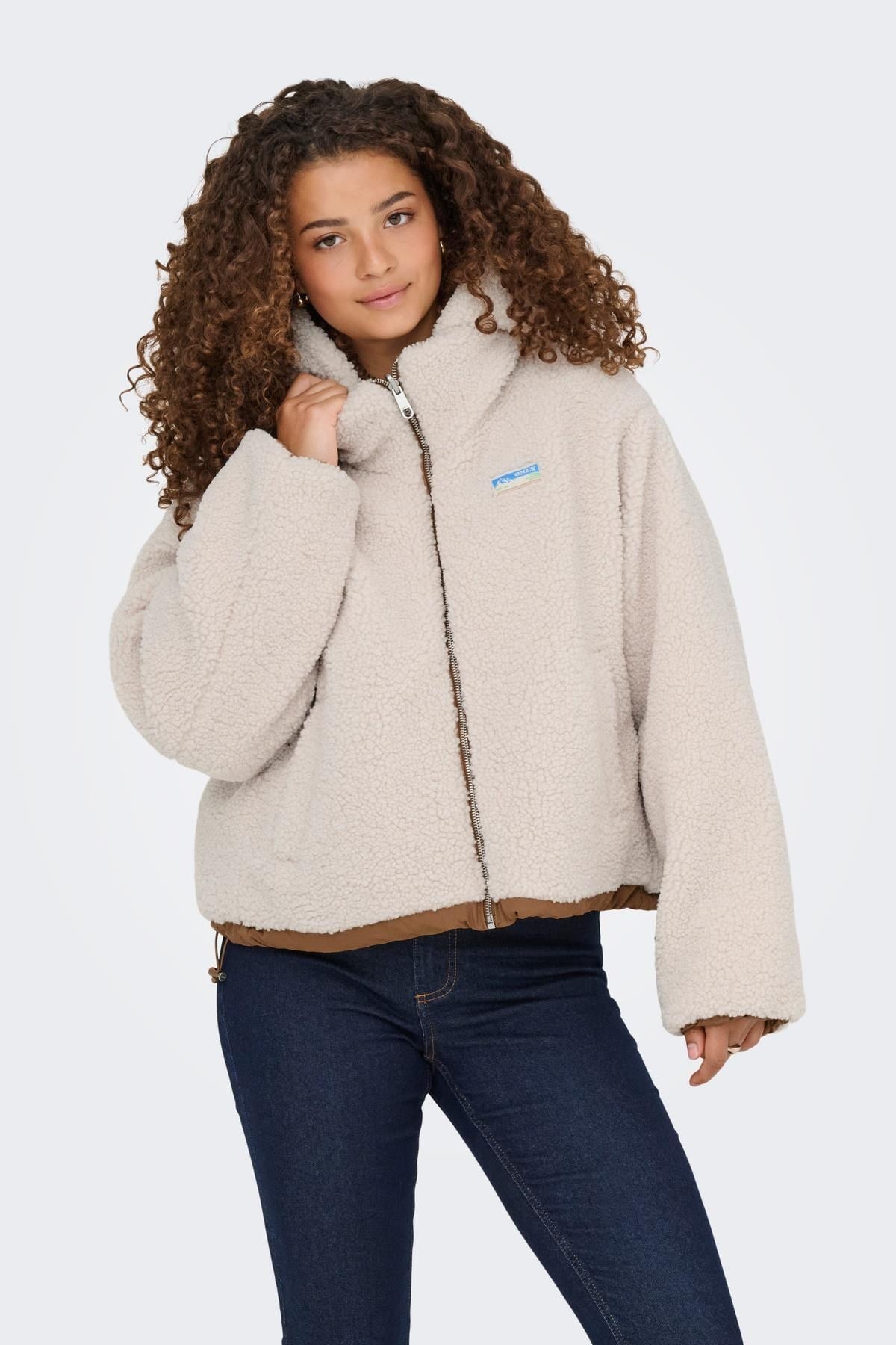 Only ONLMARIA Kadın Çift Taraflı Şişme Mont Puffer Ceket Günlük Rahat 