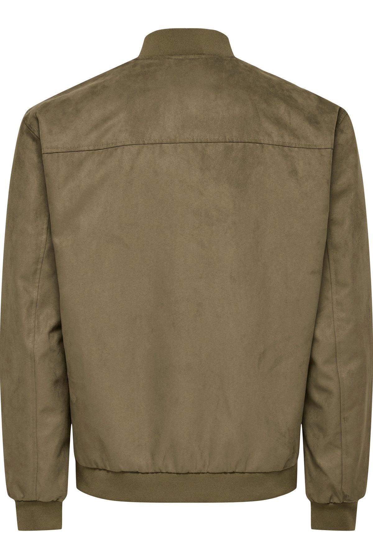 Only & Sons ONSLUCAS Erkek Süet Görünümlü Bomber Ceket Günlük Rahat Şık 