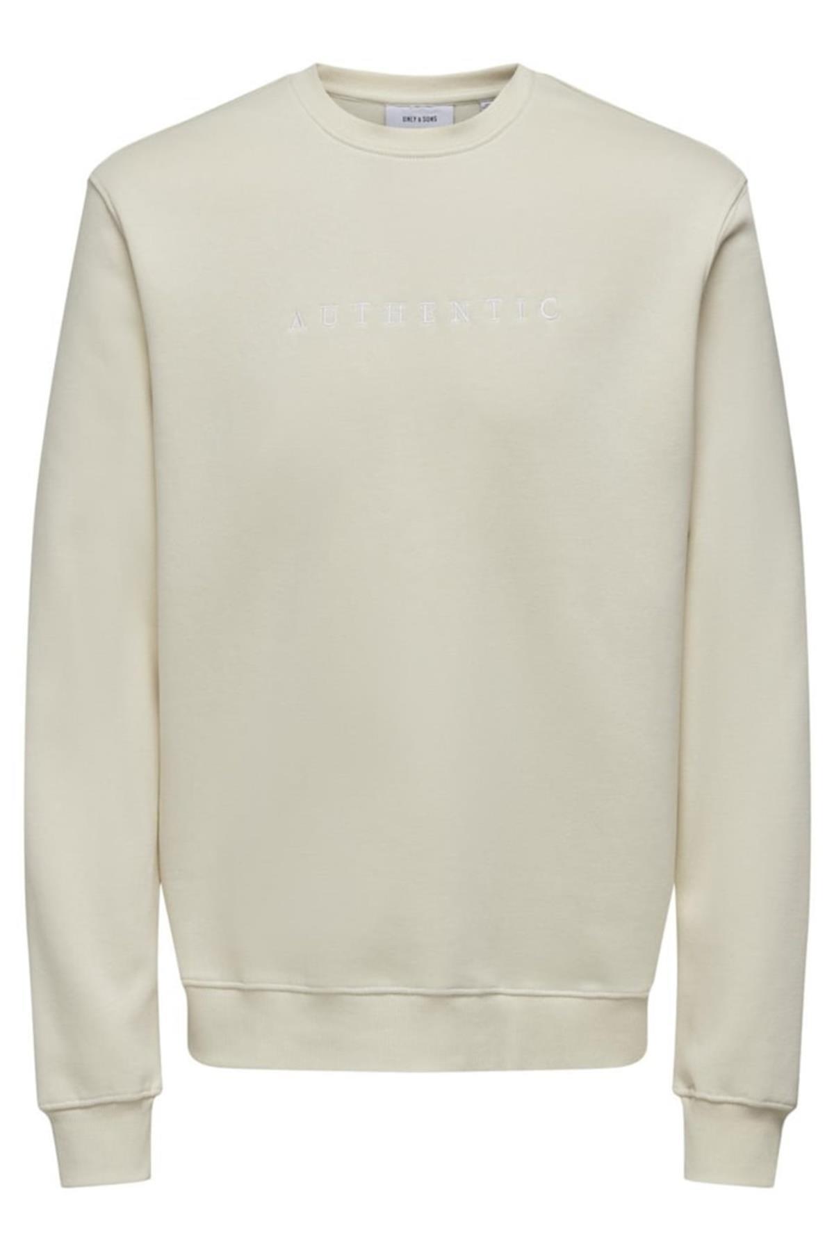 ONSCONNOR AUTHENTIC REG CREW NECK SWEAT KREM 22030625