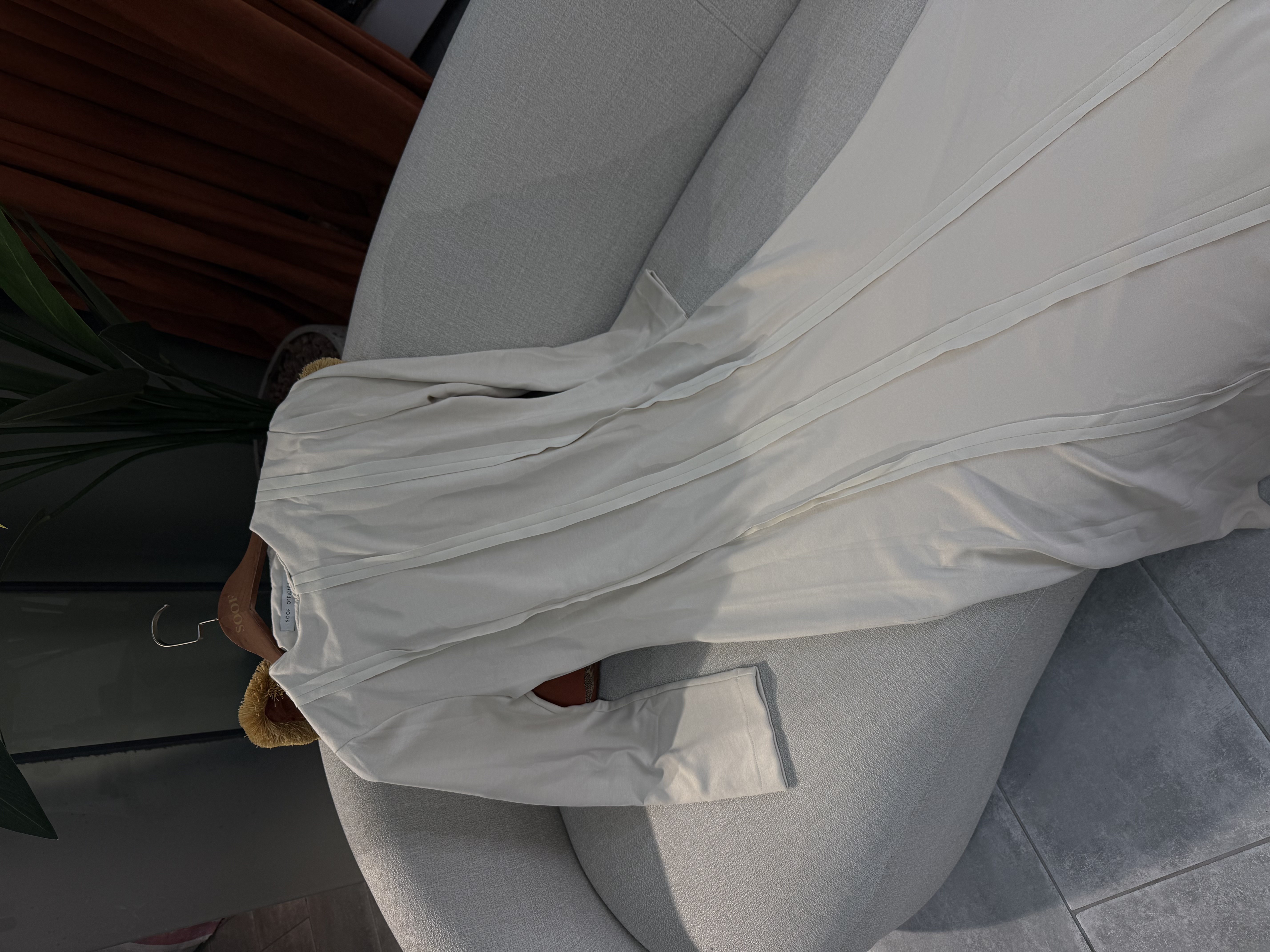 Oysho bej elbise 36-38 