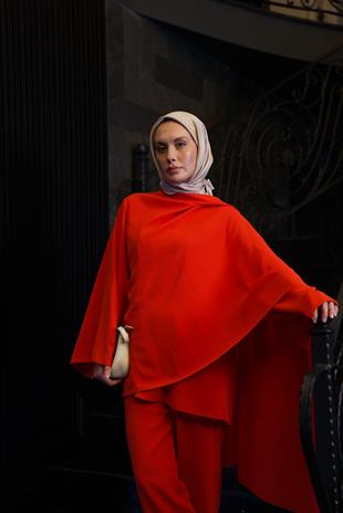 Mua Şal İkili Takım Mercan