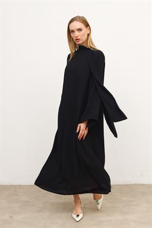 Siyah Aısha Elbise