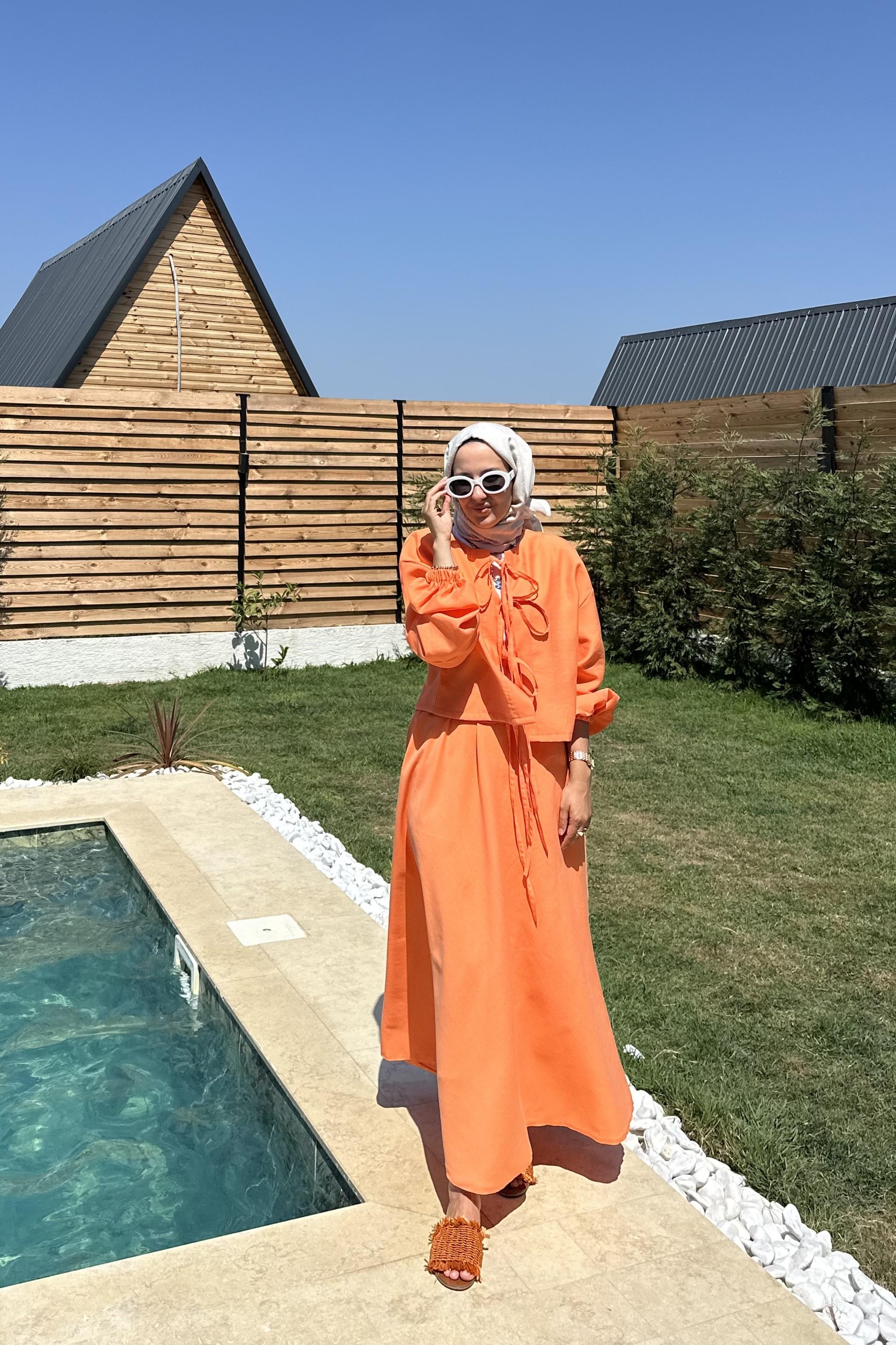 Kayısı Bağlama Etekli Takım