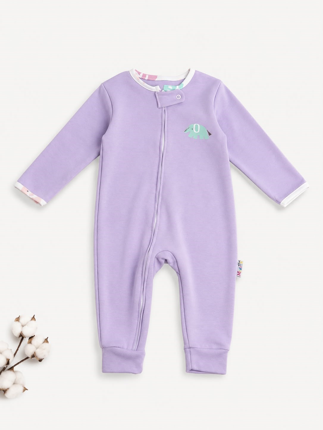 DİNO FERMUARLI KIZ BEBEK TULUM 
