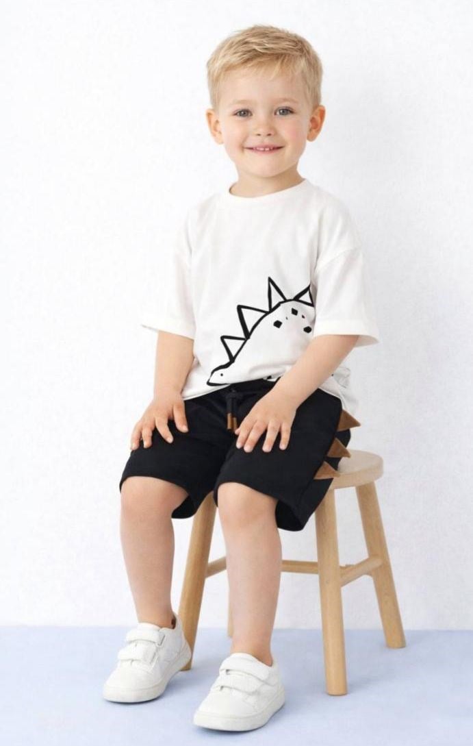 DİNO WORLD BASKILI 2'Lİ ŞORT TAKIM 