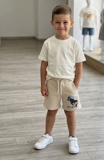 ORJİNAL MARKA KAPLAN BASKILI ERKEK ÇOCUK ŞORT -BEJ