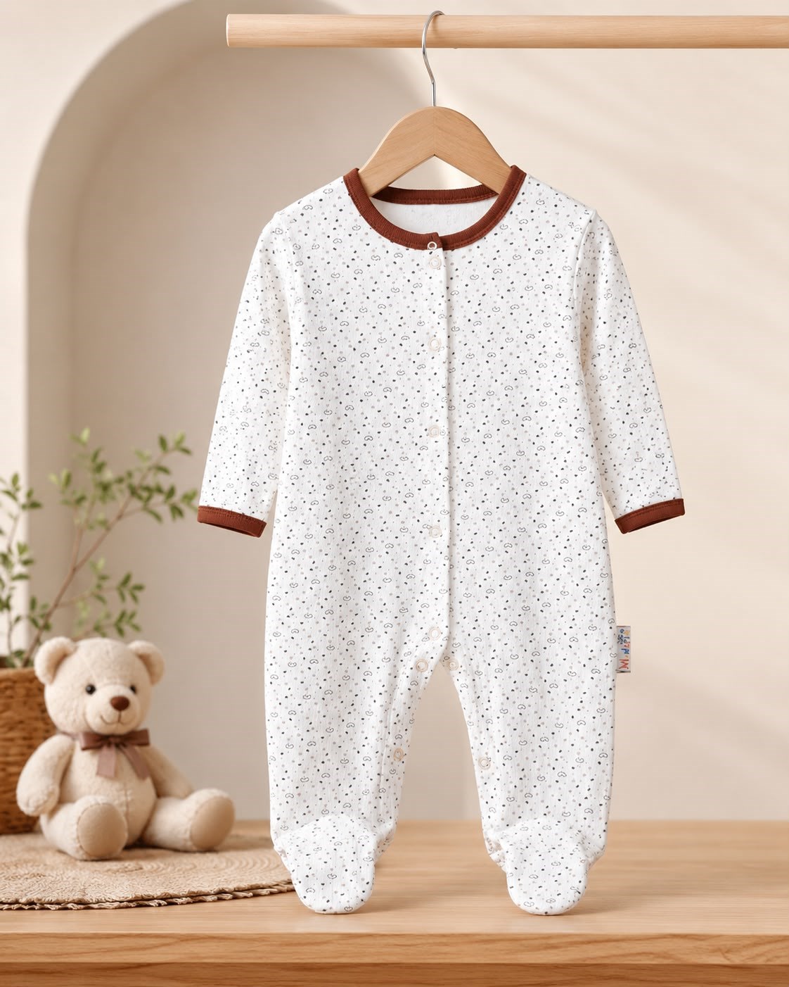 YILDIZ DESENLİ FİTİLLİ BEBEK TULUM