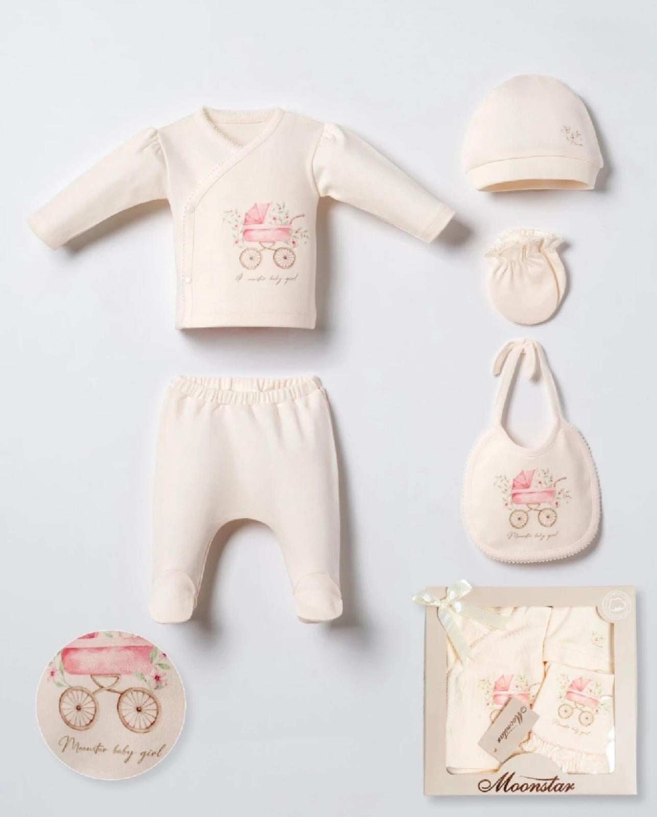 KIZ BEBEK HEDİYELİK KUTULU ZIBIN SET 
