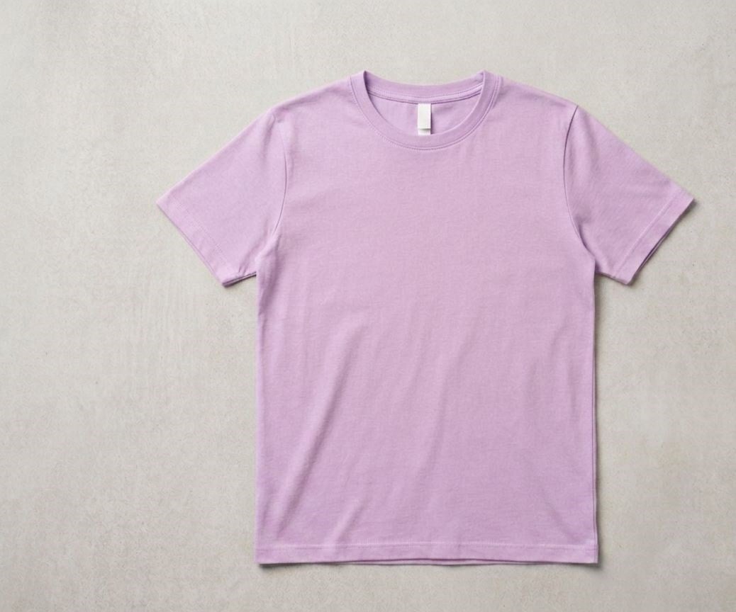 KIZ ÇOCUK LİLA  BASİC T-SHİRT