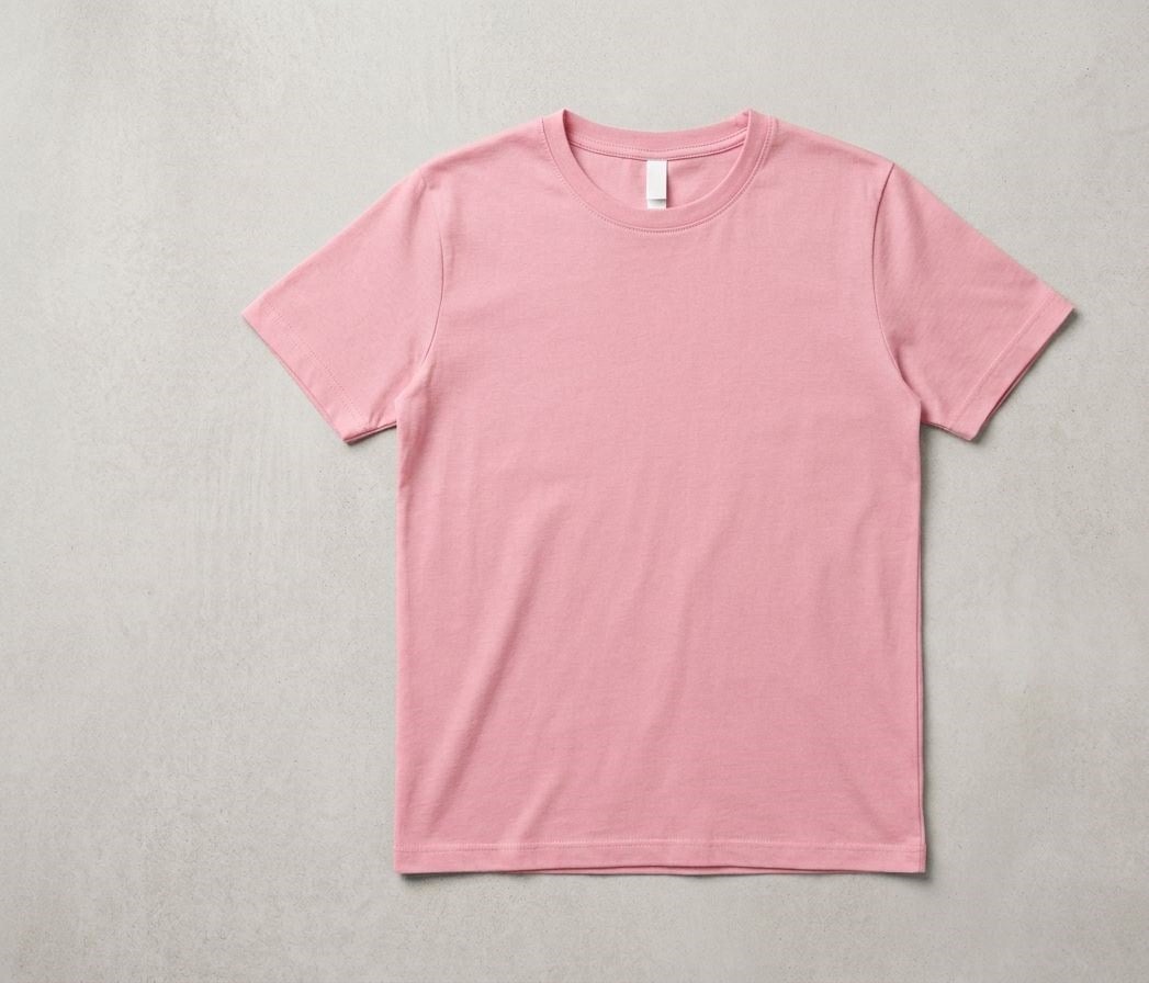 KIZ ÇOCUK PEMBE BASİC T-SHİRT