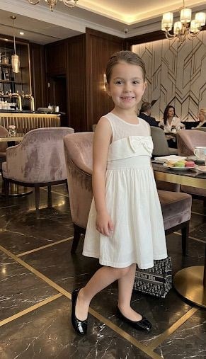 KIZ ÇOCUK TÜL ROBALI FİYONK DETAY ELBİSE