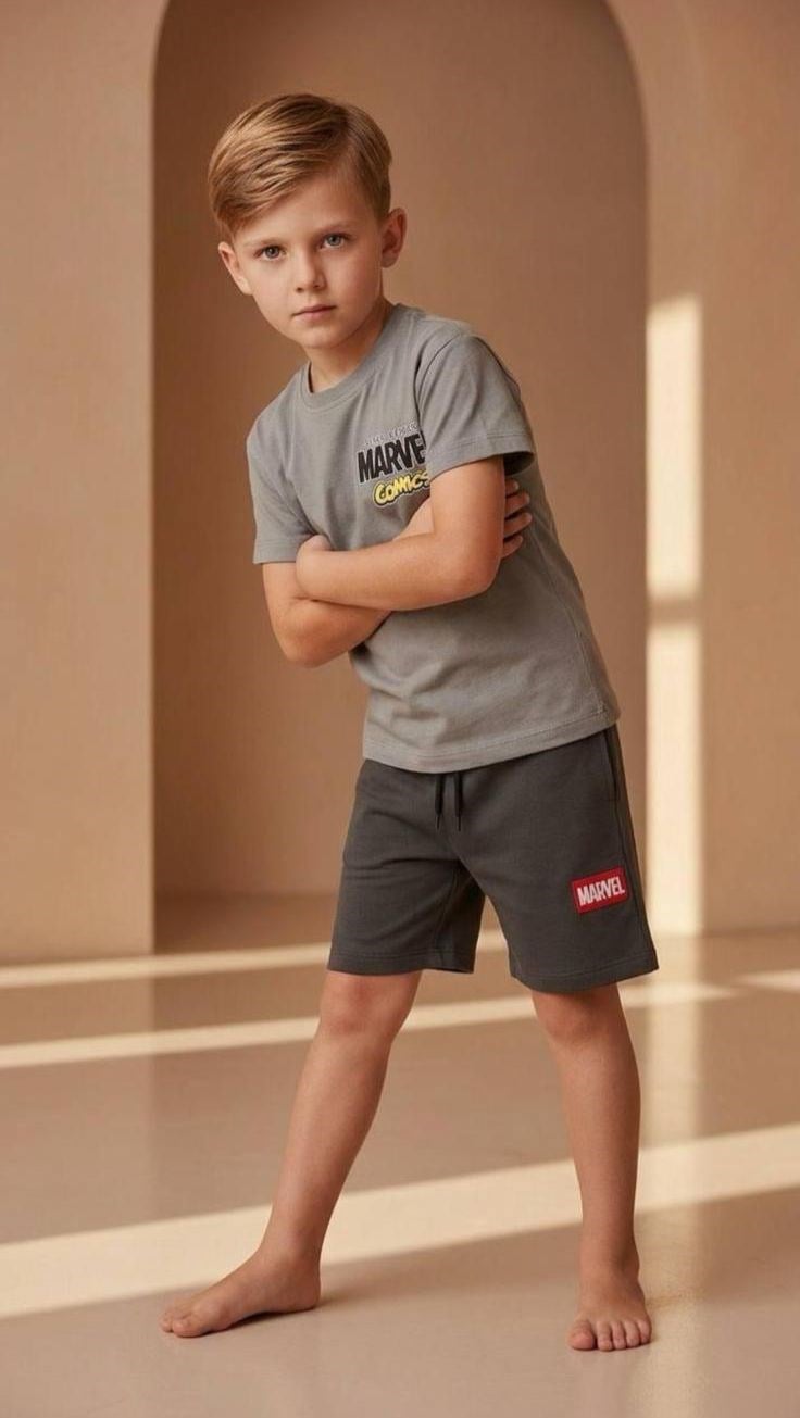 LİSANSLI MARVEL KAHRAMANLARI 2'Lİ ŞORT TAKIM