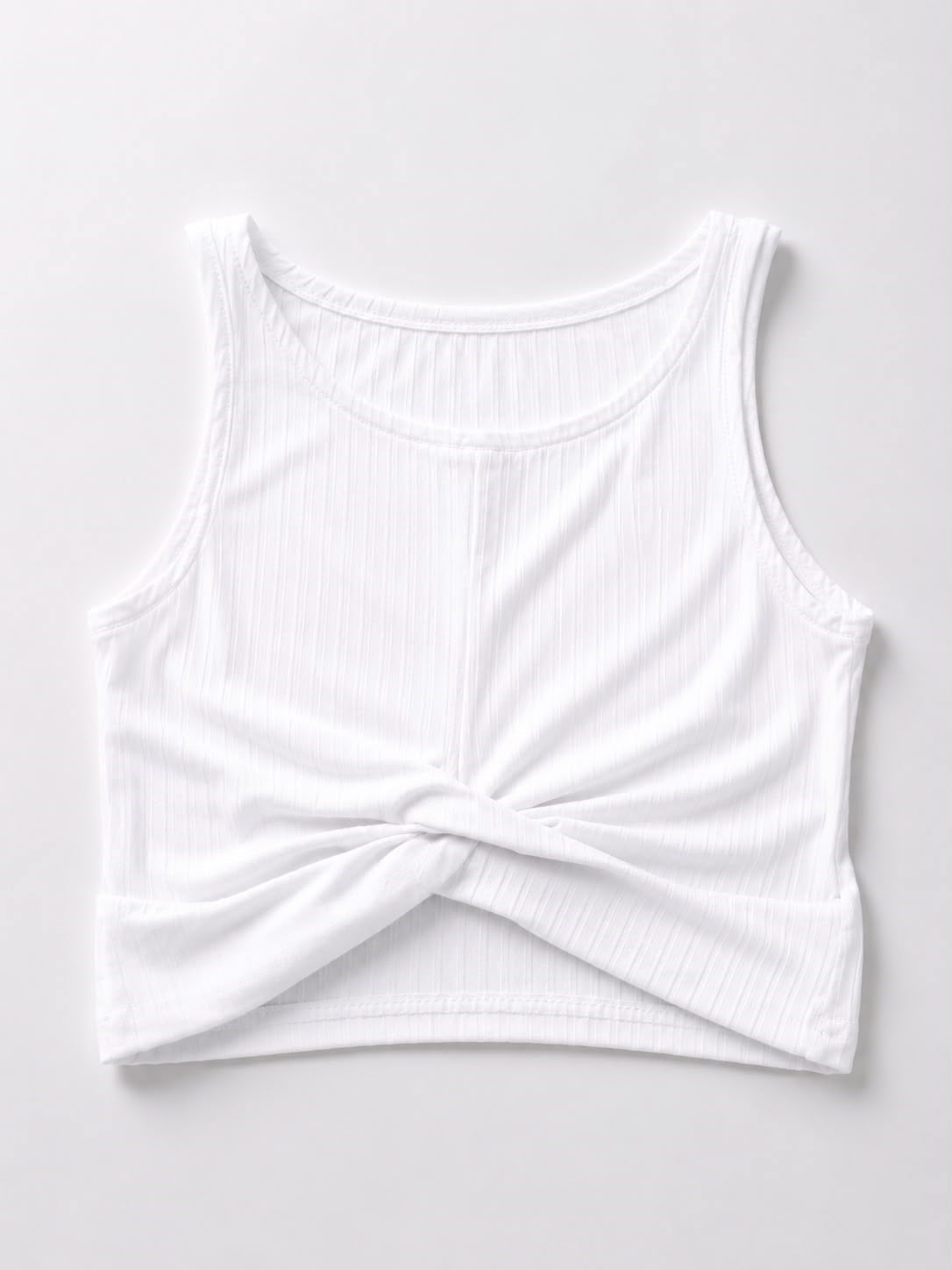 ÖNÜ KRUVAZE DETAYLI RİBANA KAŞKORSE CROP ATLET