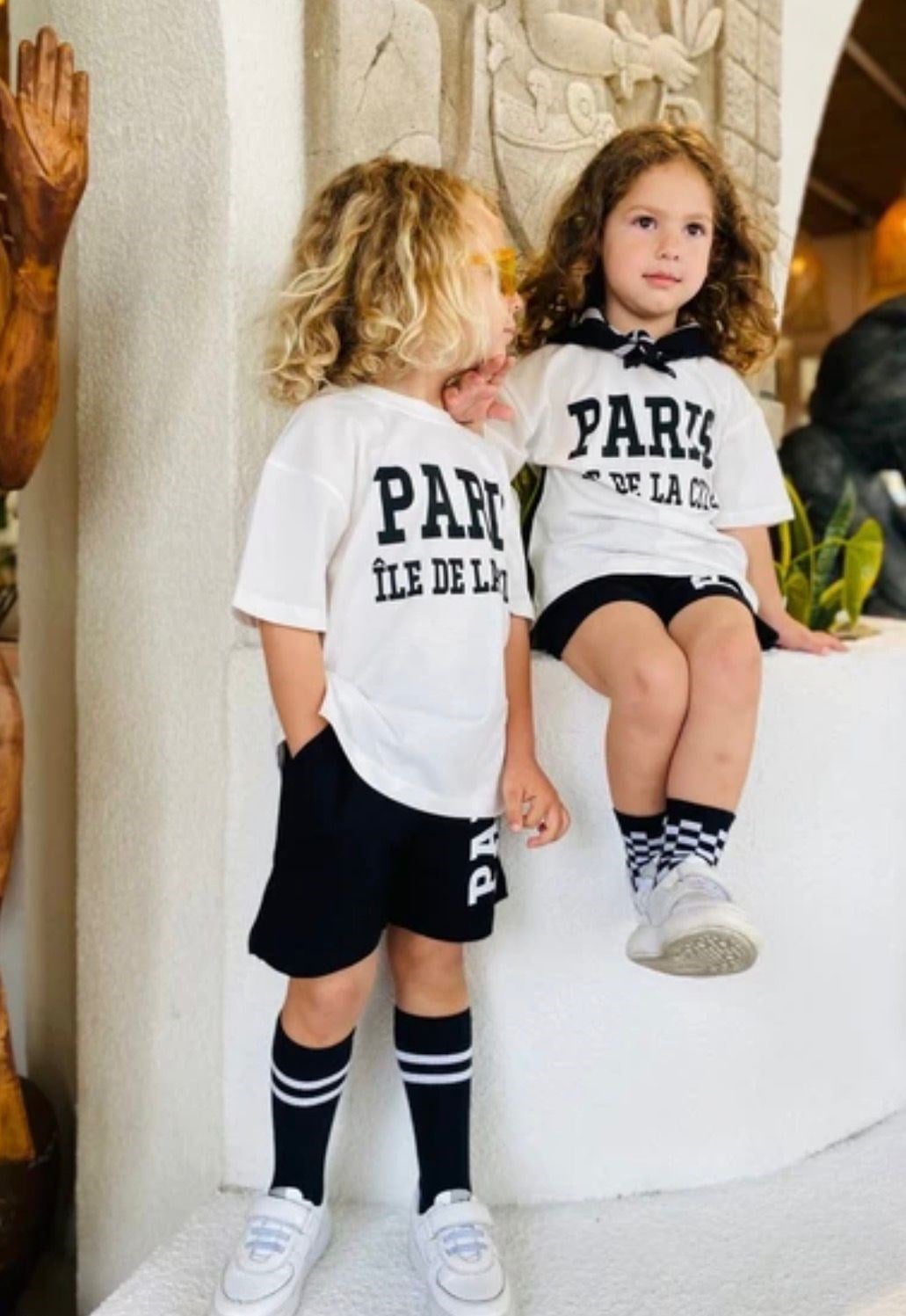 PARİS BASKILI UNİSEX ŞORTLU TAKIM 