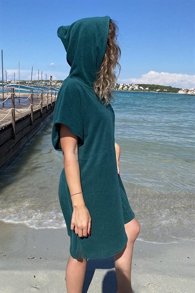 Kadın Panço Plaj Havlusu & Bornoz & Surf Havlusu