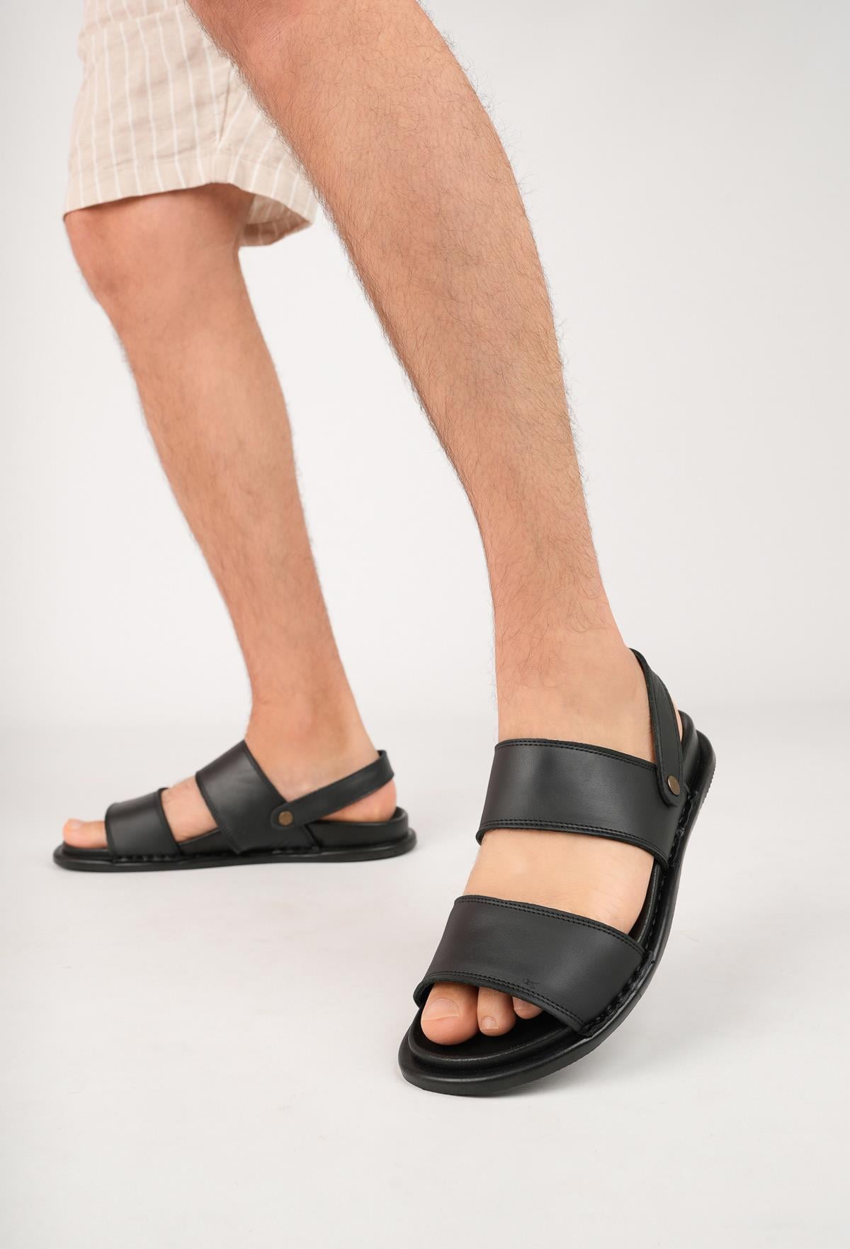 Comfort Erkek Sandalet Siyah Tokalı ORB5066